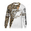 Trout Personalized fishing tattoo camo 3D shirt, fishing all over print hoodie, zip up hoodie
