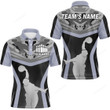 Polo Bowling Shirt for Men, Funny Custom Bowlers Jersey Short Sleeve Today's Forecast