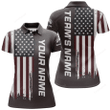 American Bowling Polo Shirt for Women, Custom Bowling Team Jersey Navy Bowling Shirt