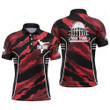 Polo shirt Custom Mens Bowling Shirts, Customizable American Flag Bowling Pin Polo Shirt For Team