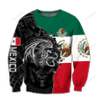 Mexican Aztec 3D All Over Printed Shirts, Customized Mexican Hoodies for Men, Unisex Mexico Hoodie 3D