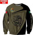 Personalized Eagle Mexico 3D All Over Printed Unisex Classic T Shirts, Sweatshirt