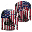American Flag Motocross sweatshirt, Personalized Patriotic MX Racing Motorcycle