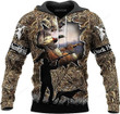 Hunting Duck Camo Dog Pretty Hoodie, Hunting Hoodies for Men, Gift for hunter