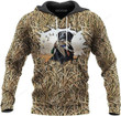 Hunting Duck Camo Dog Pretty Hoodie, Hunting Hoodies for Men, Gift for hunter