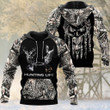 Deer With Smoke Camouflage Hunting Apparels, Hunting life 3D hoodie, Gift for hunter