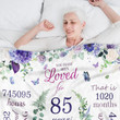 85th Birthday Throw blanket for Mom, Grandma, Women 85th Birthday Gifts for Her, Birthday Gifts for Grandma, Mom, Sister, Wife