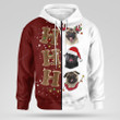 Pug Christmas HO HO HO Hoodie, Pug Dog 3D All Over Printed hoodie, zip hoodie, Christmas Gift for Dog lover