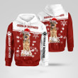 German Shepherd Christmas Santa paw 3D Hoodie, German Shepherd christmas shirt, hoodie, zip hoodie, Christmas Gift for Dog lover