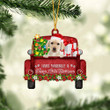 Yellow Labrador Have Yourself A Furry Little Christmas Ornament, Gift for Dog lover