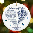 Personalized Memorial ceramic Ornament, Custom In Loving Memory Christmas Ornament