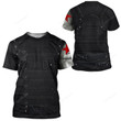 3D Mrvl Bucky Barnes Winter Soldier Costumer 3D Tshirt Hoodie Apparel, Cosplay 3D shirt
