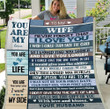 Personalized Blanket To My Wife Never Forget That I Love You I Wish I Could Turn Back The Clock Gift For Wife Fleece Blanket