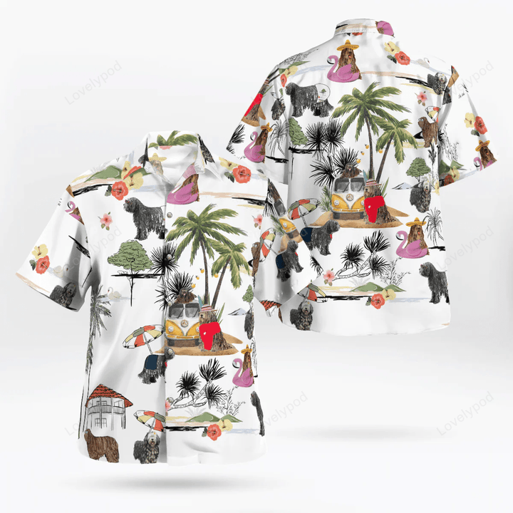 Bergamasco On The Beach Unisex Hawaiian Shirt, Summer gift, Hawaiian Shirts for Men, Aloha Beach Shirt