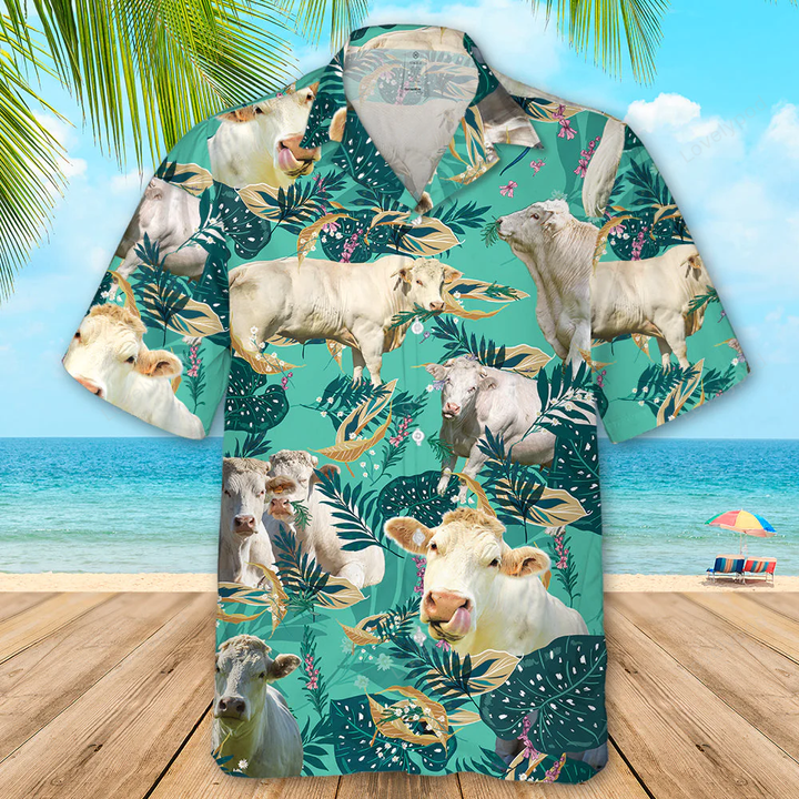 Charolais Cattle Funny Rosemary Beach Shirts