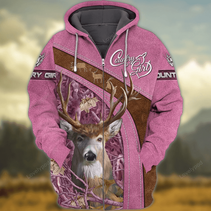 Country Girl - 3D Zipper hoodie