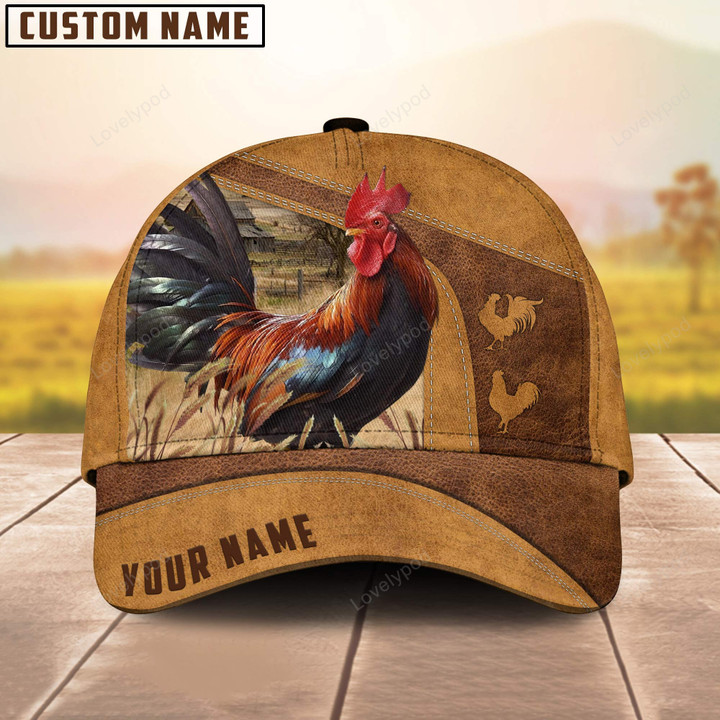 Custom Name Chicken Cap , Rooster Hat, Farm Baseball Hat, Cap Hat For Farmer Farm Lover