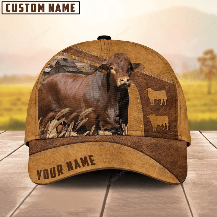 Custom Name Beefmaster Cattle Cap, Baseball Hat For Farmer, Gift for cow lover