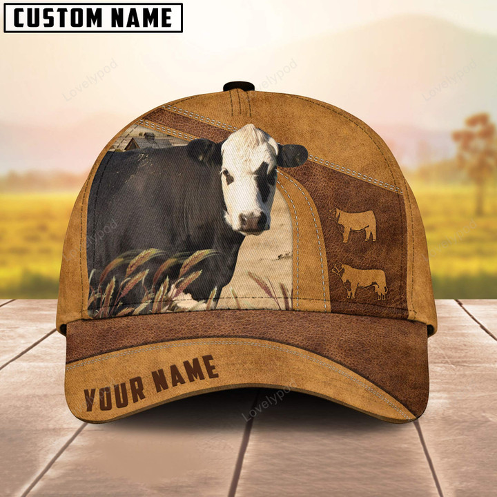 Custom Name Black Hereford Cap, Cattle Hat, Farm Baseball Hat, Cap Hat For Farmer Farm Lover