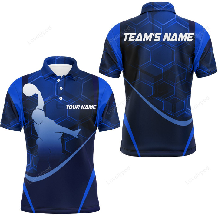Custom Bowling Shirt for Men Bowling Jersey Bowling Team League Polo Shirt