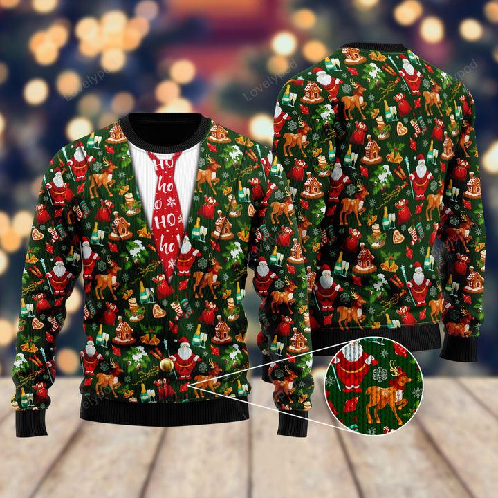 Christmas Hohoho Ugly Christmas Sweater For Men & Women