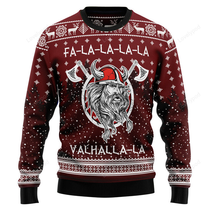 Vikings Fa La La La Ugly Christmas Sweater for men and women, Christmas shirt