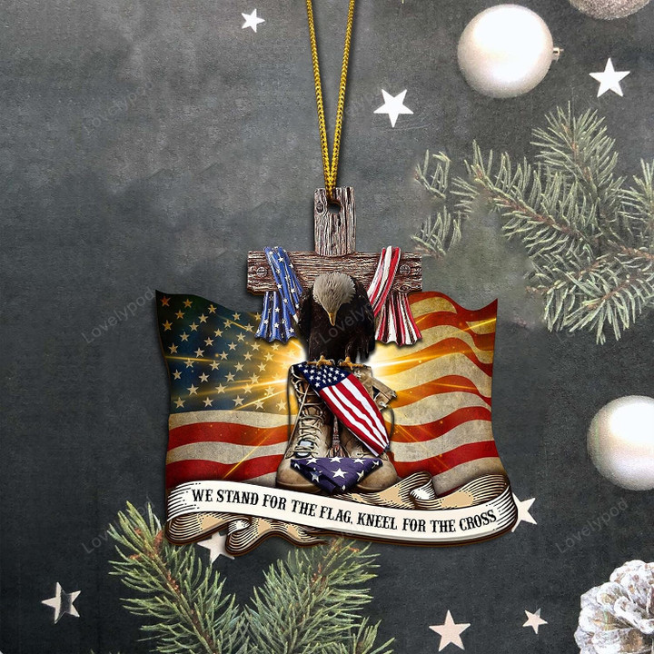 Bald Eagle Ornament, Veteran Ornament, Gift for Veteran, Christmas Tree Ornament