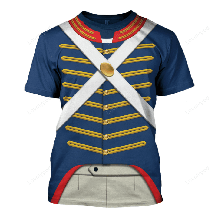 US Marine Uniform 1810-1815 Costume Hoodie Sweatshirt T-Shirt, Costume 3D shirt for Men women