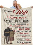 To my Wife blanket from Husband - Wedding Anniversary Wife Gifts Romantic, Wife Birthday Gifts for Her, Wife Gifts from Husband