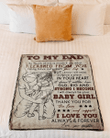 To My Dad, Always Be Your Baby Girl, Daddy Hugs Edition, Gift For Dad Blanket