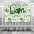 Personalized Baby Blankets - Animal baby blanket - Custom Baby Blankets for Boys
