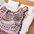 Gifts for Girlfriend Ultra Soft Blanket Anniversary for Her, I Love You to The Moon and Back Birthday, Gift for Couple