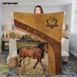 Horse Custom Name Blanket, Horse blanket 50x60, Gift for Farmer