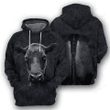 Black Angus Cattle hoodie 3D for men and women, Cow 3D Hoodie, Farm shirt, Cow lover gift, Gift for Farmer