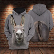Donkey hoodie 3D all over printed, Donkey 3D Hoodie for men and women, Gift for Farmer