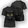 Black Cat 3D All Over Printed Shirt, Black Cat Hoodie, zip hoodie, black cat sweatshirt for men and women
