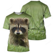 Raccoon 3D All Over Printed Shirt, Raccoon 3D hoodie, Gift for Raccoon Lovers