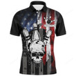 Personalized Skull Bowling Shirt for Men, Custom Team's Name American Flag Cool Bowler Jersey