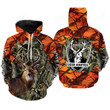 Deer Hunting big game camo Grim Reaper Custom Name 3D All over print shirts