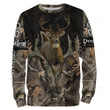 Whitetail deer hunting Deer antlers camo Custom Name 3D full printed Shirt, Hoodie
