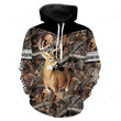 Deer Hunting big game camo Custom Name 3D All over print shirts