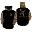 Duck Hunting Waterfowl Camo Customize Name 3D All Over Printed Shirts