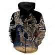 Deer hunting Camo Custom name All over print shirts - personalized hunting gift for men, women