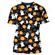 Halloween 3D All Over Printed Shirt, Pumpkin and boo halloween shirt, Hoodie