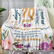Birthday Present 1953 Throw Blanket, 70th Birthday Gifts Women Blanket