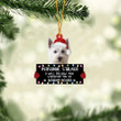 West Highland White Terrier Personal Stalker Christmas Ornament, Dog Christmas ornament, Christmas gift for Dog lover