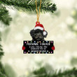 Poodle Personal Stalker Christmas Ornament, Dog Christmas shape ornament, Christmas gift for Dog lover