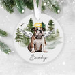 English Bulldog, Dog Loss Gift, Pet Memorial Gift for Christmas, Keepsake for Dog Lover, Custom Dog Ornament