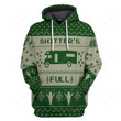 3D Shitters Full Christmas Green Custom hoodie, zip hoodie