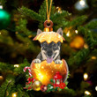 Swedish Vallhund In Golden Egg Christmas ornament, Dog Christmas ornament, Christmas gift for Dog lover